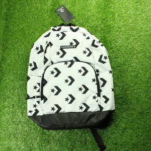 Converse White School Backpack Star Chevron